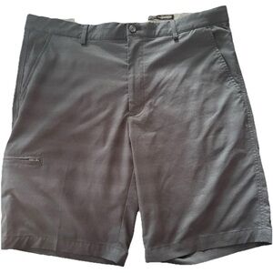 Greg Norman Collection Charcoal Flat Front Shorts